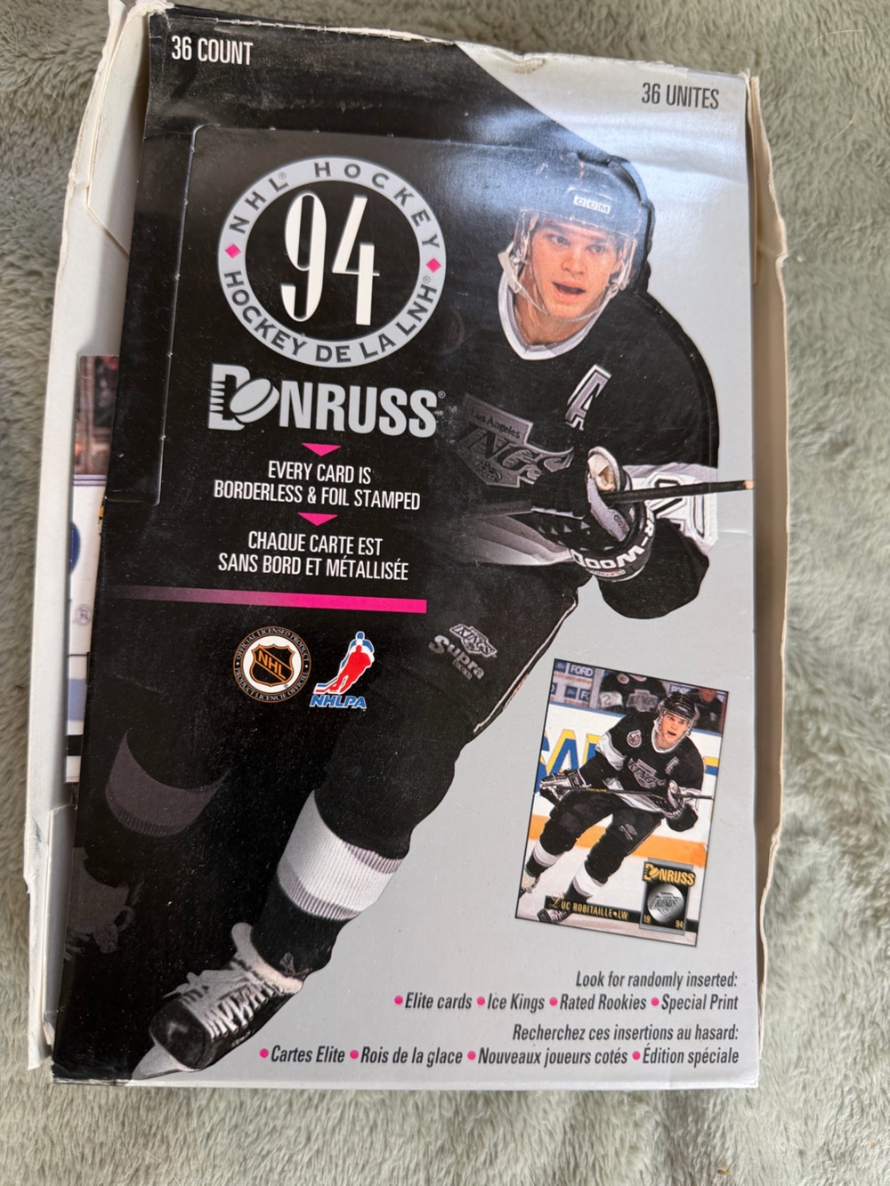 VTG Russ NHL Hockey Card Open Box